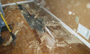 Damaged floor