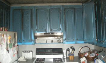 Ruined kitchen cabinets